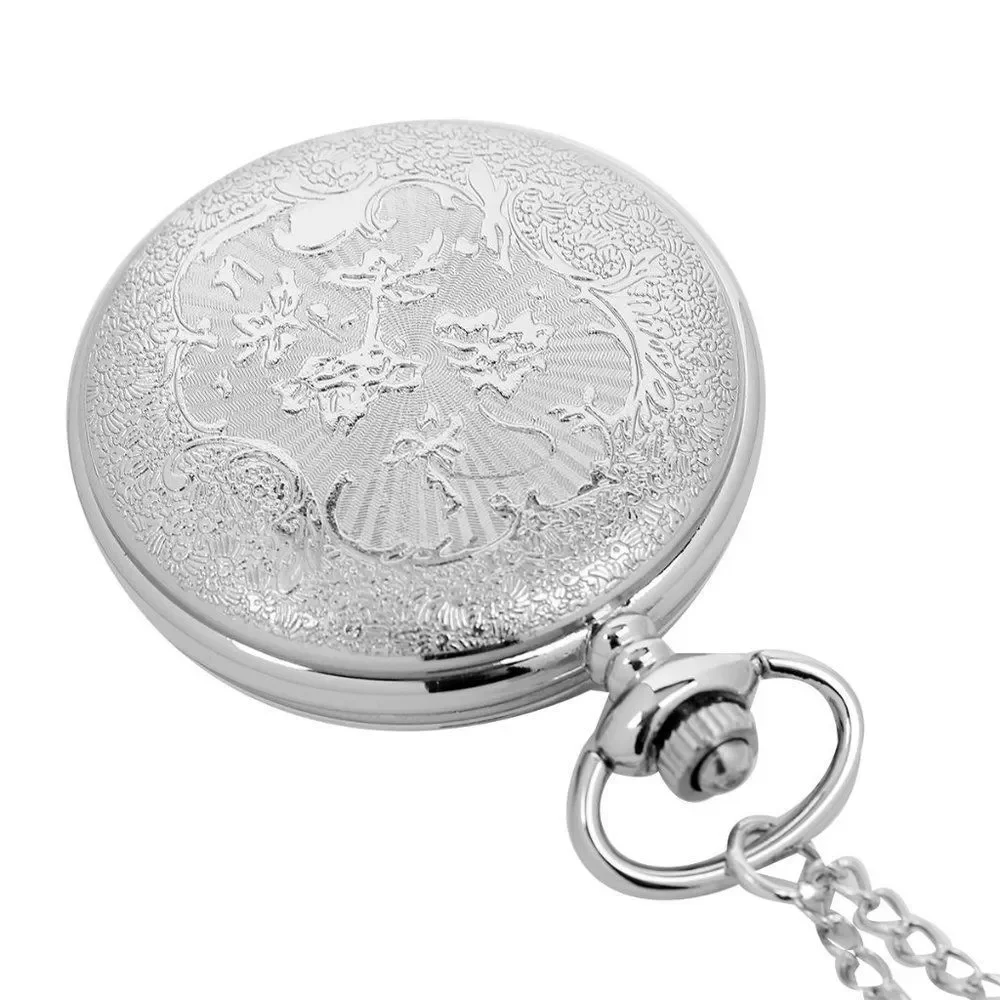STRADA Statue World Trade Cente Pattern Pocket Watch Women's 31